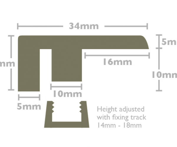 Colour Match Engineered End Profile Bar