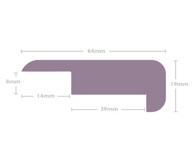 Bespoke Stair Nosing (Laminate) For all flooring (1M) -  (Contact us for colour matching)