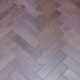 Walnut Stain Oak Herringbone Classic Engineered Wood Flooring 18mm x 80mm Lacquered