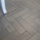 Graphite Grey Oak Herringbone Engineered Wood Flooring 18mm x 80mm Lacquered