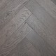 Graphite Grey Oak Herringbone Engineered Wood Flooring 18mm x 80mm Lacquered