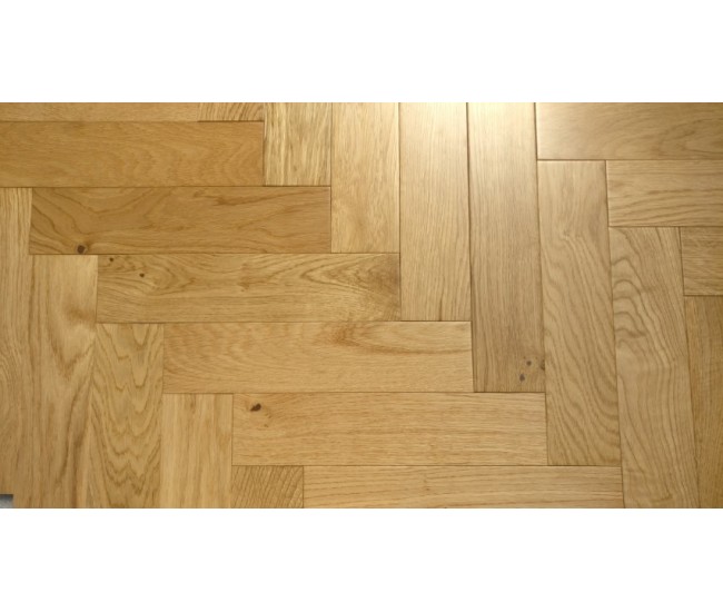 Amber Oak Herringbone Engineered European Classic Flooring 18mm x 90mm Natural Lacquered