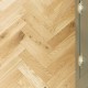 Natural Rustic Oak Herringbone Engineered Wood Flooring 18mm x 90mm Unfinished