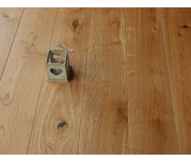 Caramel Rustic Oak Engineered Wood Flooring 20mm x 190mm Brushed Oiled