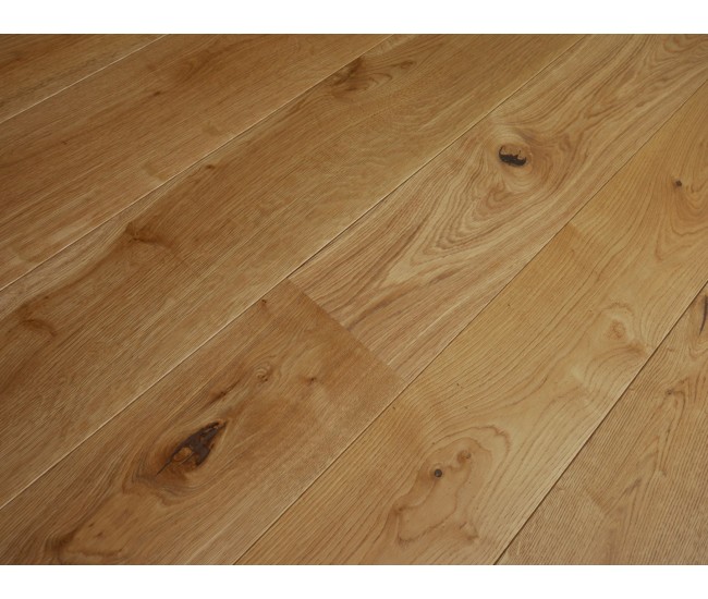 Caramel Rustic Oak Engineered Wood Flooring 20mm x 190mm Brushed Oiled