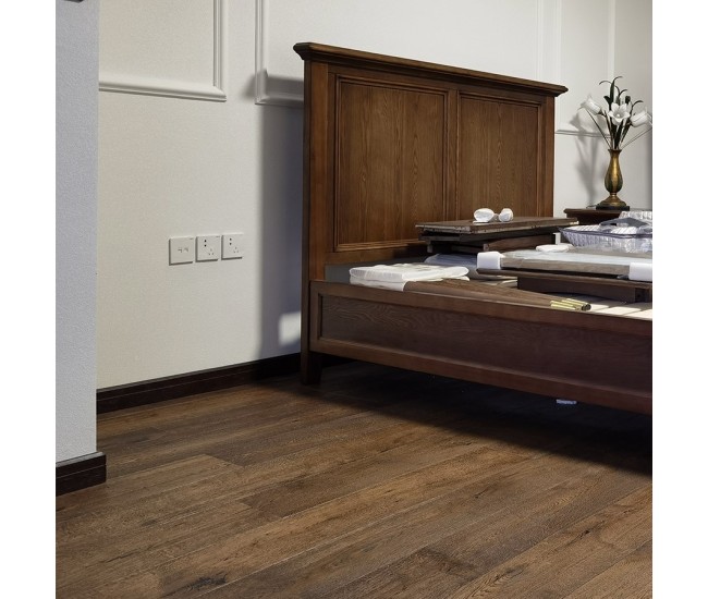 Prime Coffee Classic Engineered Wood Flooring Oak 20mm x 190mm Handscraped