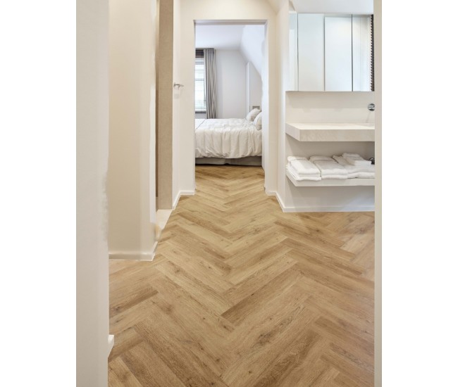 Arezzo Herringbone SPC Waterproof Luxury Click Vinyl Flooring 6mm x 305mm