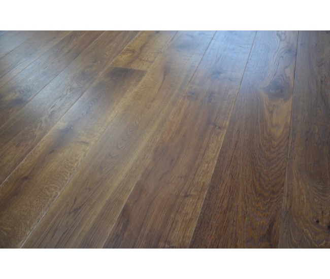 Cocoa Bean Classic Oak Engineered Wood Flooring 14mm x 190mm Smoked Oiled