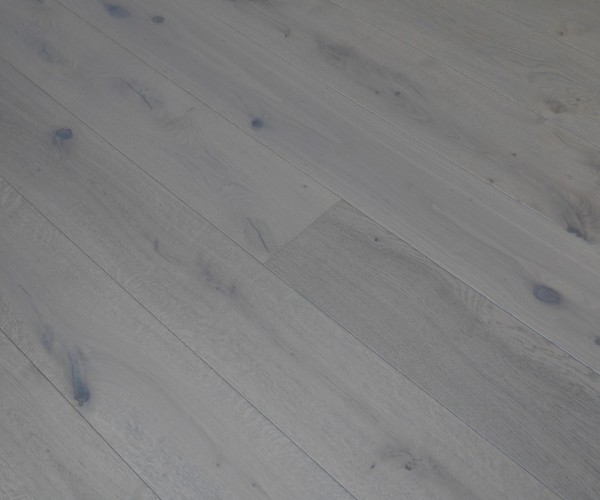 Dove Grey Oak Plank 14mm Lacquered Engineered Real Wood Flooring