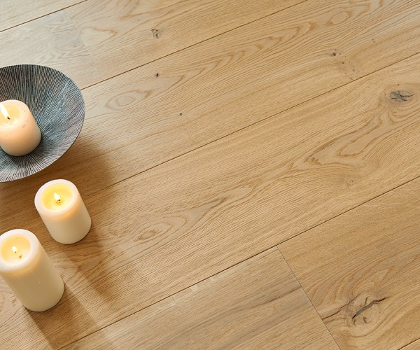 Natural Classic Oak Engineered Wood Flooring 20mm x 190mm Natural Oiled