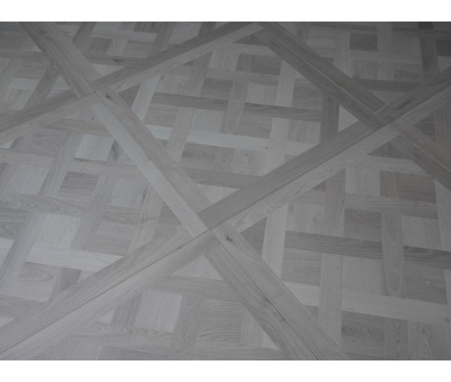 Silver Grey Versailles Panel 600x600x6.5mm Waterproof Luxury Vinyl Flooring