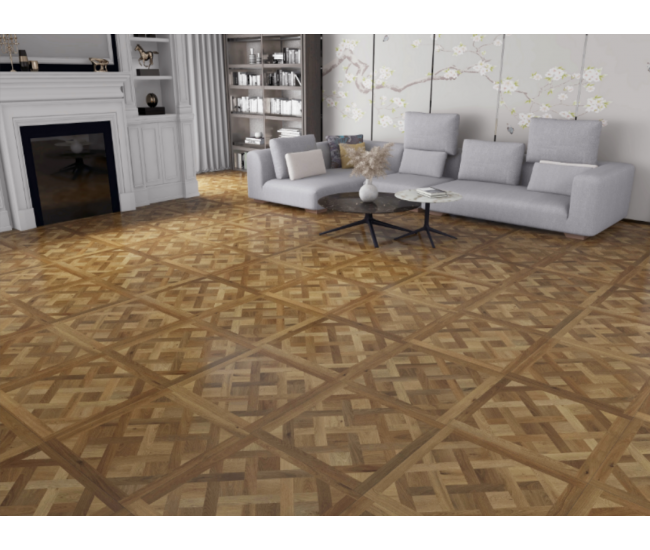 Classic Natural Oak Versailles Panel 600x600x6.5mm Waterproof Luxury Vinyl Flooring