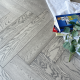 Artemis Grey AB Grade Oak Herringbone Engineered Wood Flooring 15mm x 120mm Brushed UV Oiled