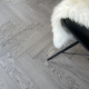 Artemis Grey AB Grade Oak Herringbone Engineered Wood Flooring 15mm x 120mm Brushed UV Oiled