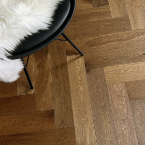 Gloden Hinde AB Grade Oak Herringbone Engineered Wood Flooring 15mm x 120mm Brushed UV Oiled