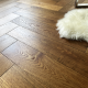 Gloden Hinde AB Grade Oak Herringbone Engineered Wood Flooring 15mm x 120mm Brushed UV Oiled