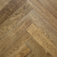 Gloden Fleece Classic Grade Oak Herringbone Engineered Wood Flooring 15mm x 90mm Brushed UV Oiled