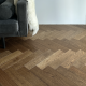 Gloden Fleece Classic Grade Oak Herringbone Engineered Wood Flooring 15mm x 90mm Brushed UV Oiled