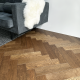 Gloden Fleece Classic Grade Oak Herringbone Engineered Wood Flooring 15mm x 90mm Brushed UV Oiled