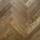 Gloden Fleece Classic Grade Oak Herringbone Engineered Wood Flooring 15mm x 90mm Brushed UV Oiled - U151-390-60 Gloden Fleece Classic Grade Oak Herringbone Engineered Wood Flooring 15mm x 90mm Brushed UV Oiled