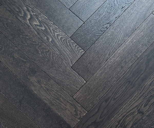 Eagles Shadow Classic Grade Oak Herringbone Engineered Wood Flooring 15mm x 90mm Brushed UV Oiled