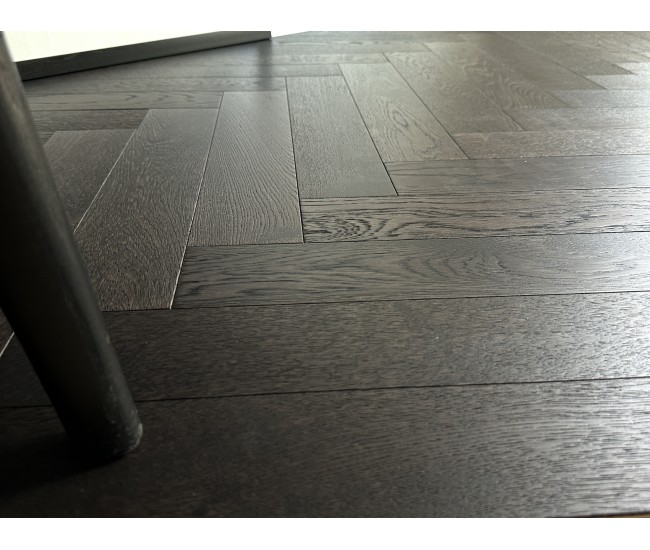 Eagles Shadow Classic Grade Oak Herringbone Engineered Wood Flooring 15mm x 90mm Brushed UV Oiled