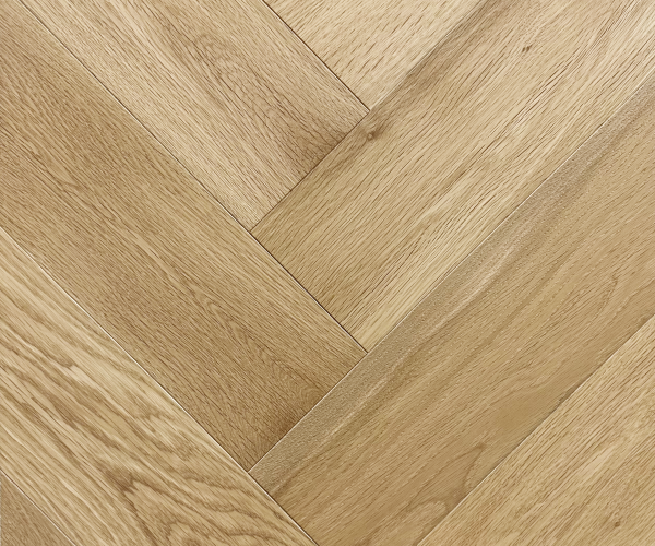 Natural Wheat AB Grade Oak Herringbone Engineered Wood Flooring 15mm x 120mm UV Oiled