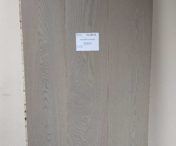 Light Grey AB Grade Oak Engineered Wood Flooring 14mm x 189mm UV Lacquered