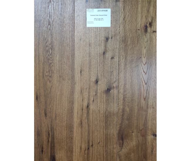 Smoked Cider Classic Oak Engineered Wood Flooring 15mm x 190mm Natural Oiled