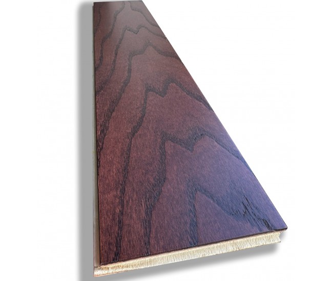 Coffee AB Grade Oak Herringbone Engineered Wood Flooring 15mm x 120mm Brushed UV Lacquered