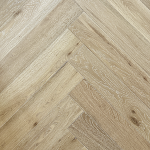 White Washed AB Grade Oak Herringbone Engineered Wood Flooring 15mm x 120mm UV Oiled