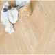 Classic Natural Oak Chevron Classic Engineered Wood Flooring 14mm x 90mm  Invisible Matt Lac