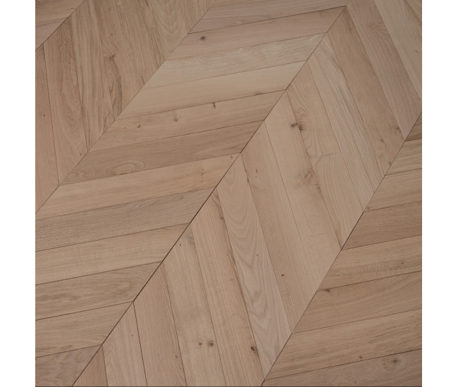 Classic Oak Chevron Classic Engineered Wood Flooring 14mm x 90mm  Unfinished
