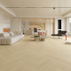 Farm Oak SPC Herringbone Waterproof Luxury Click Vinyl Flooring 6.5mm x 126mm