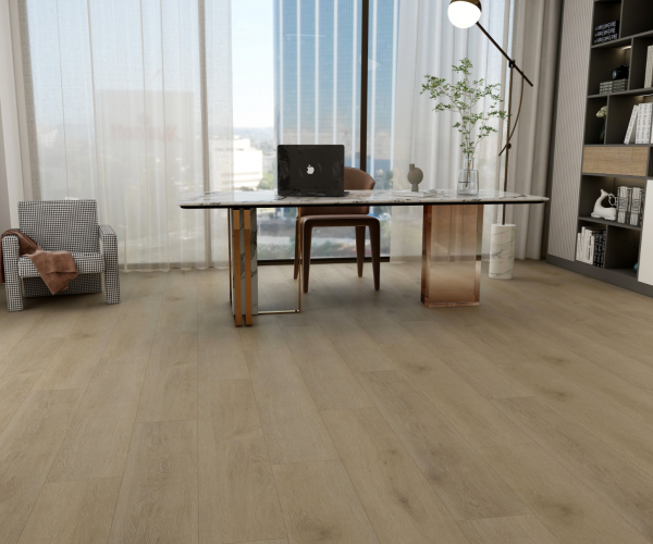 Natural Dawn Oak SPC Waterproof Luxury Click Vinyl Flooring 5.5 x 181mm