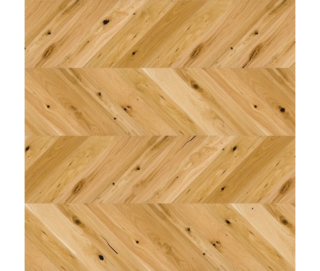 Hawaiian Cookies Oak Chevron Engineered Wood Flooring 14mm x 130mm Brushed Matt Lacquered