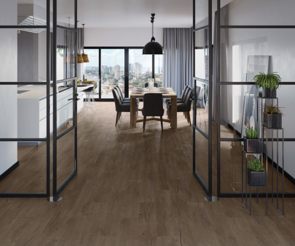 Modern Havana Oak SPC Waterproof Luxury Click Vinyl Flooring 4.2mm 