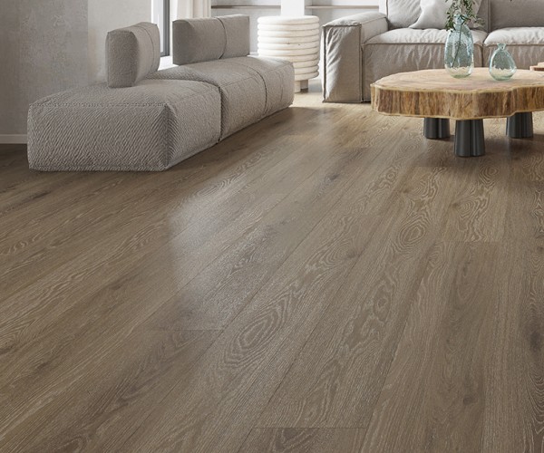 Lightly Fumed Oak SPC Waterproof Luxury Click Vinyl Flooring 5.5mm 