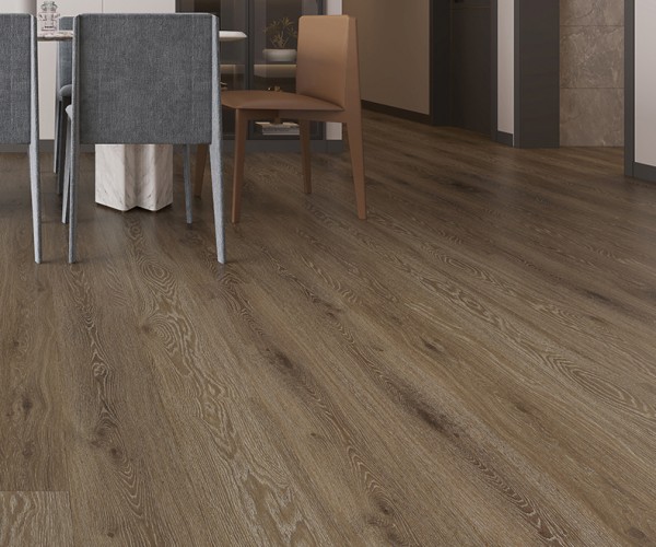 Lightly Fumed Oak SPC Waterproof Luxury Click Vinyl Flooring 5.5mm 