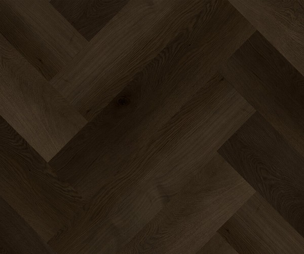 Ebony Oak Herringbone SPC Waterproof Luxury Click Vinyl Flooring 5.5mm 
