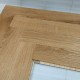 Natural Oak Herringbone Engineered Wood Flooring 14mm x 110mm Brushed Matt Lacquered
