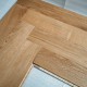 Natural Oak Herringbone Engineered Wood Flooring 14mm x 110mm Brushed Matt Lacquered