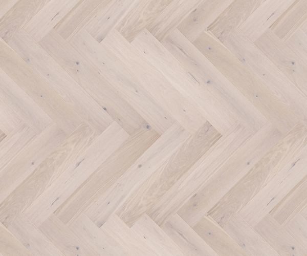 White Oak Herringbone Rustic Engineered Wood Flooring  14mm x 110mm Brushed Matt Lacquered 