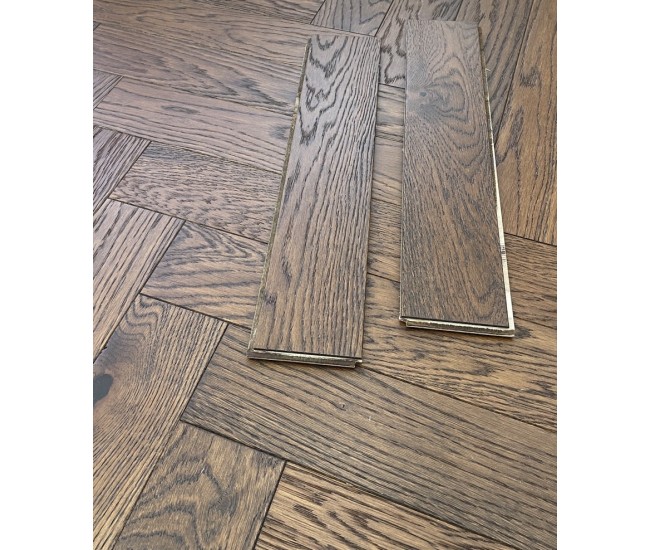 Whiskey Engineered Herringbone 10mm x 90mm Brushed Lacquered - UHB1058 Whiskey Engineered Herringbone 10mm x 90mm Brushed Lacquered