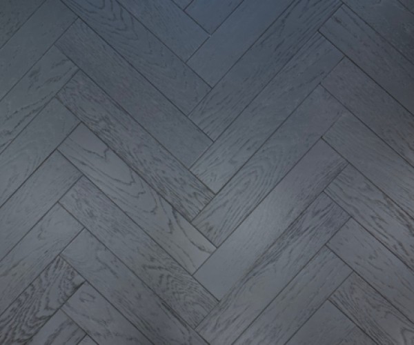 Galaxy Black Engineered Herringbone 10mm x 90mm Brushed Lacquered