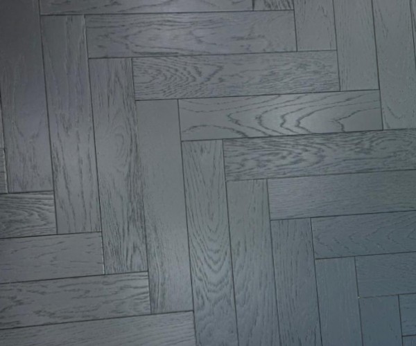 Galaxy Black Engineered Herringbone 10mm x 90mm Brushed Lacquered