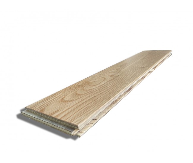 Natural light Classic Oak Herringbone Engineered Wood Flooring 14mm x 90mm Lacquered