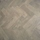 Gunmetal Grey Classic Oak Herringbone Engineered Wood Flooring 18mm x 80mm Brushed Matt Lacquered