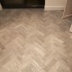 Gunmetal Grey Classic Oak Herringbone Engineered Wood Flooring 18mm x 80mm Brushed Matt Lacquered