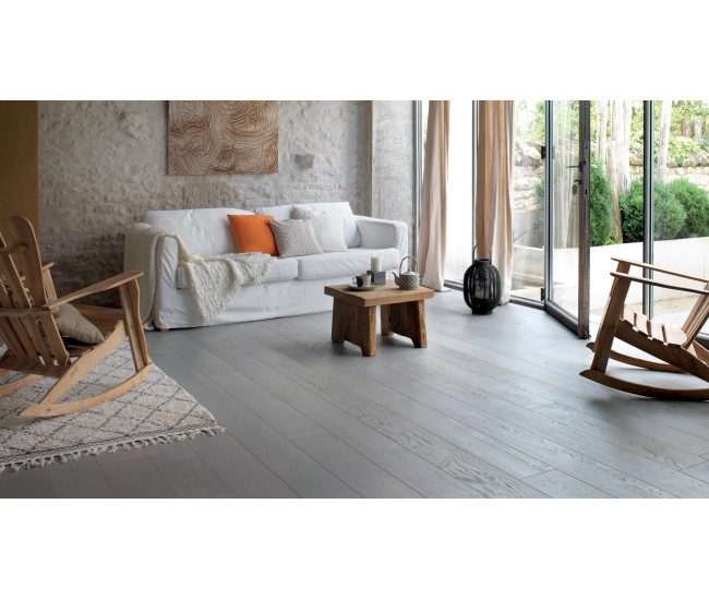 Grey Home Classic Oak Engineered Wood Flooring 10mm x 150mm Brushed Lacquered